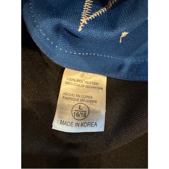 Vtg Nike Philadelphia 76ers Basketball Warm Up Snap Jacket Boy Large 16-18 Black - Picture 7 of 10